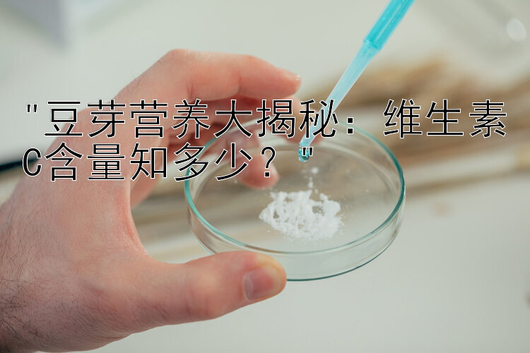 豆芽营养大揭秘：维生素C含量知多少？