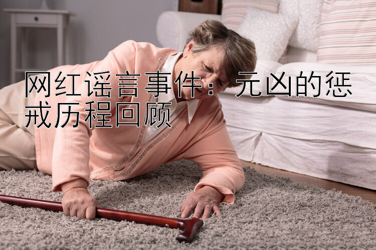 网红谣言事件：元凶的惩戒历程回顾